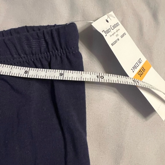 Juicy Couture Gold Heart Striped Top with Navy Leggings - Picture 6 of 8